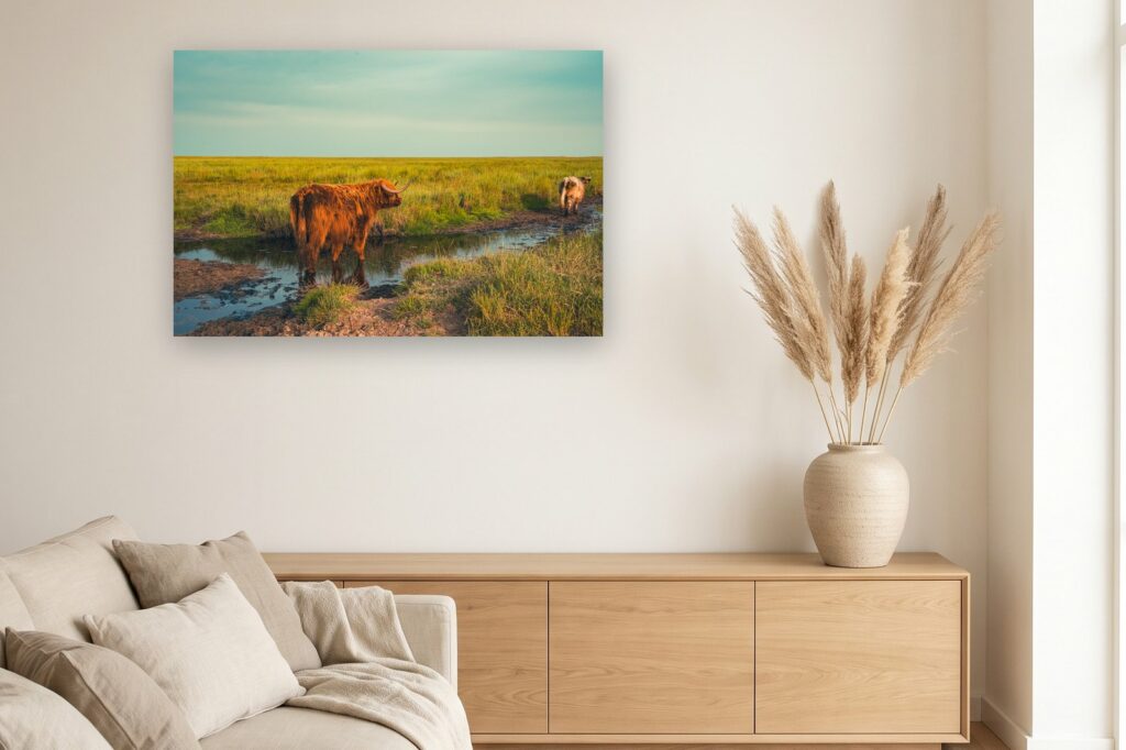 Leinwand Sankt Peter-Ording 6 als 120 x 80 cm Leinwand im Wohnzimmer