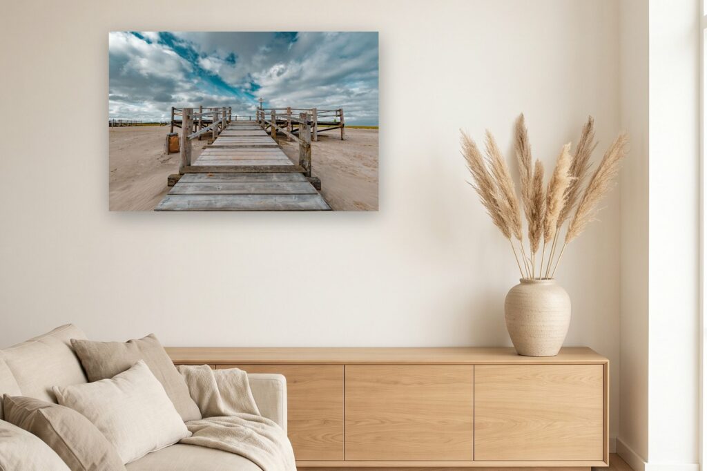 Leinwand Sankt Peter-Ording 7 als 120 x 80 cm Leinwand im Wohnzimmer