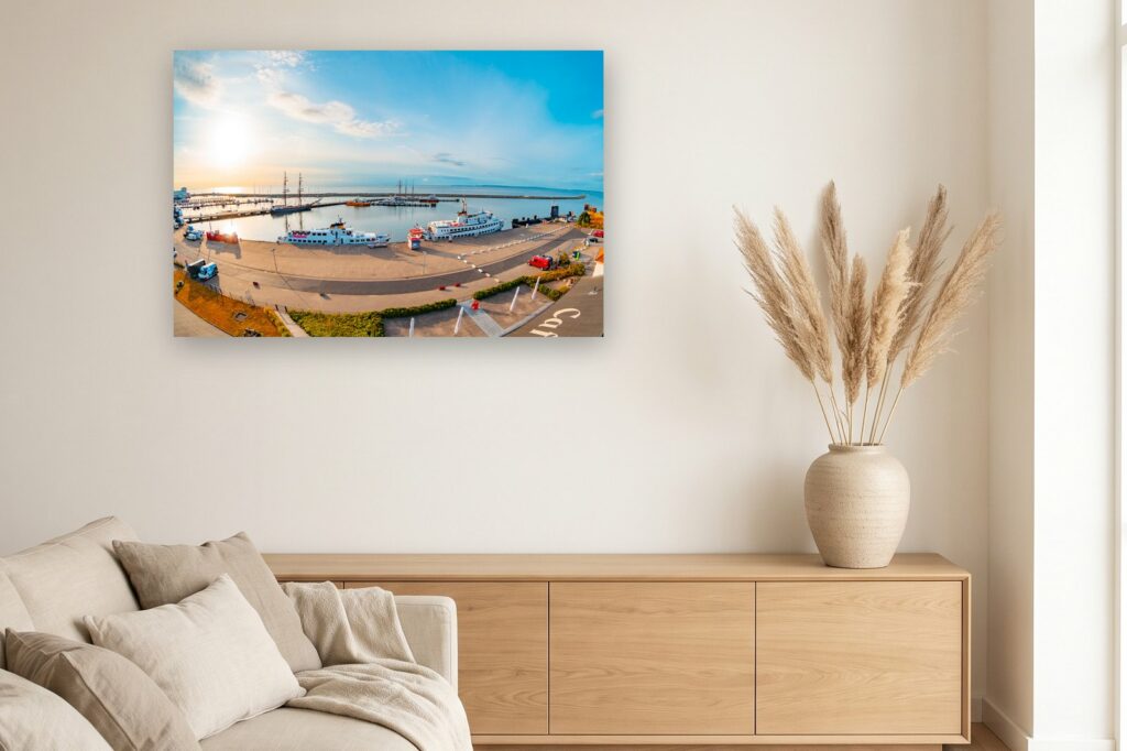 Leinwand Sassnitz 15 als 120 x 80 cm Leinwand im Wohnzimmer