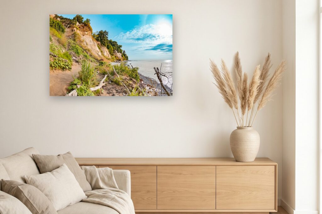 Leinwand Sassnitz 17 als 120 x 80 cm Leinwand im Wohnzimmer