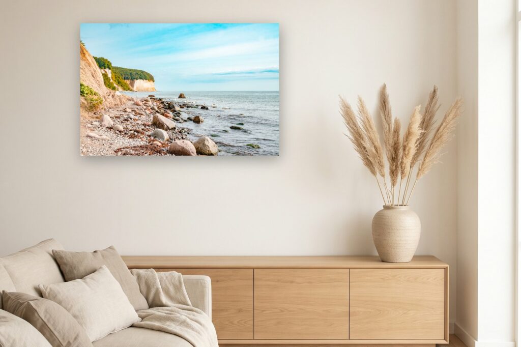 Leinwand Sassnitz 18 als 120 x 80 cm Leinwand im Wohnzimmer