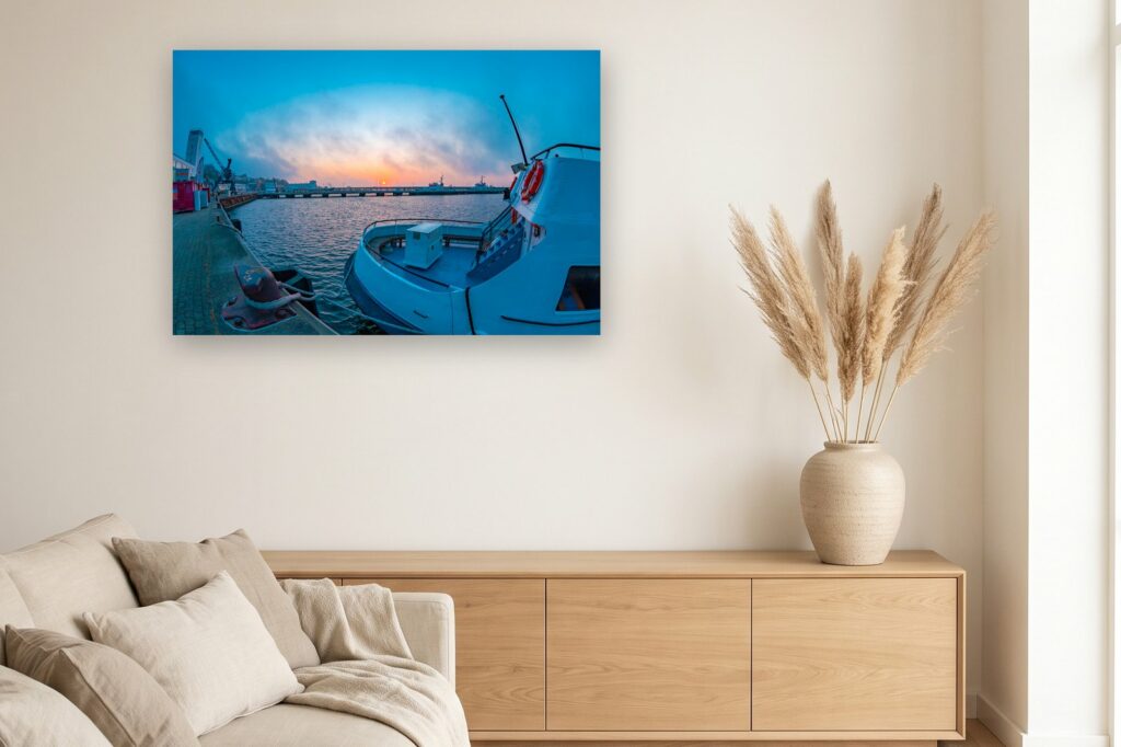 Leinwand Sassnitz 2 als 120 x 80 cm Leinwand im Wohnzimmer