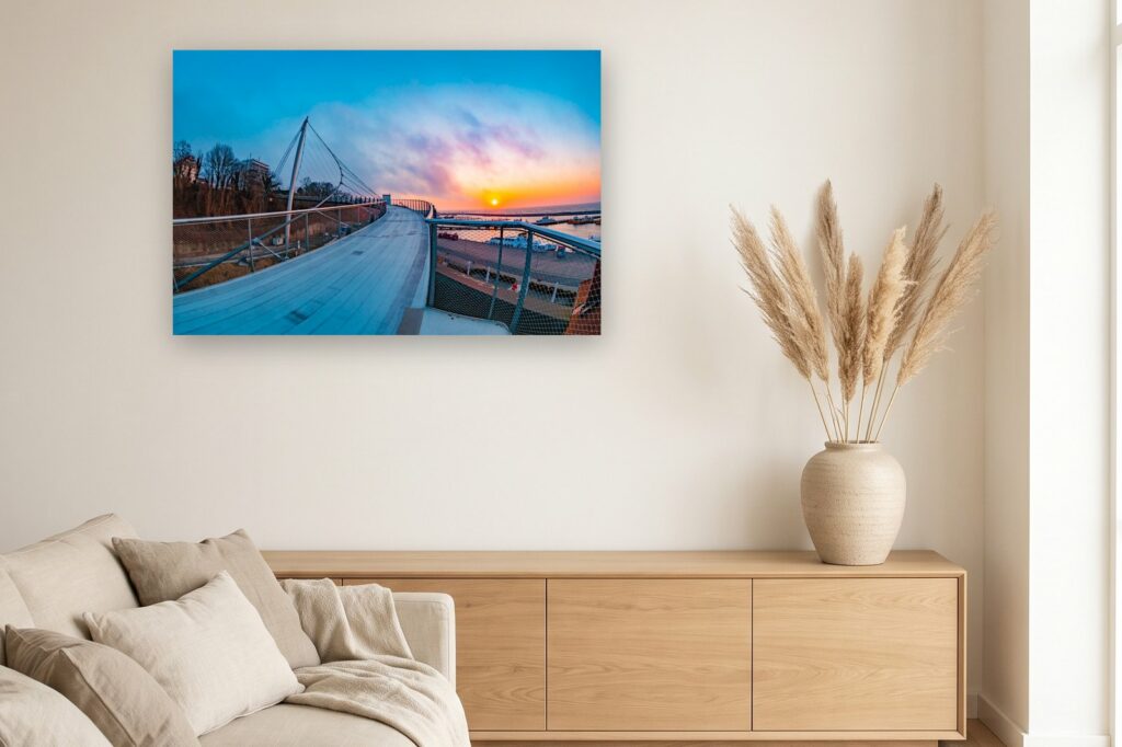 Leinwand Sassnitz 3 als 120 x 80 cm Leinwand im Wohnzimmer