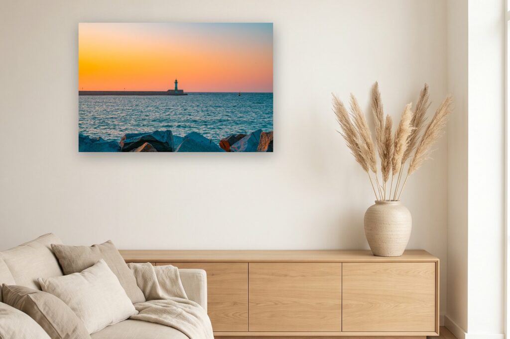 Leinwand Sassnitz 5 als 120 x 80 cm Leinwand im Wohnzimmer