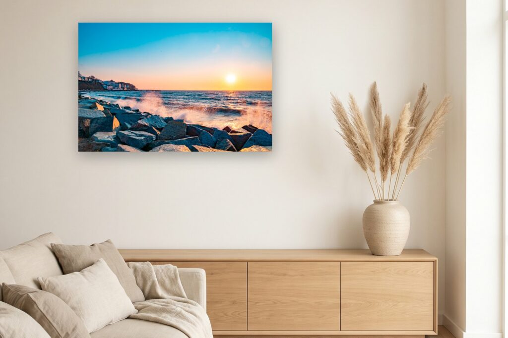 Leinwand Sassnitz 6 als 120 x 80 cm Leinwand im Wohnzimmer