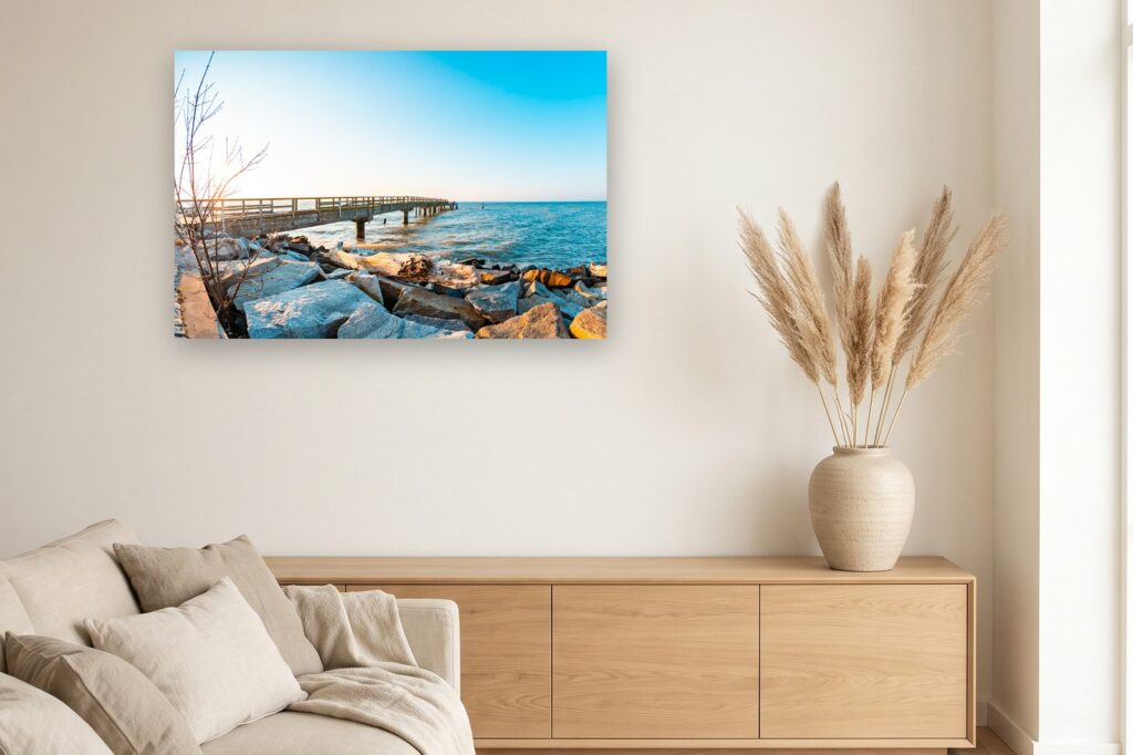Leinwand Sassnitz 8 als 120 x 80 cm Leinwand im Wohnzimmer