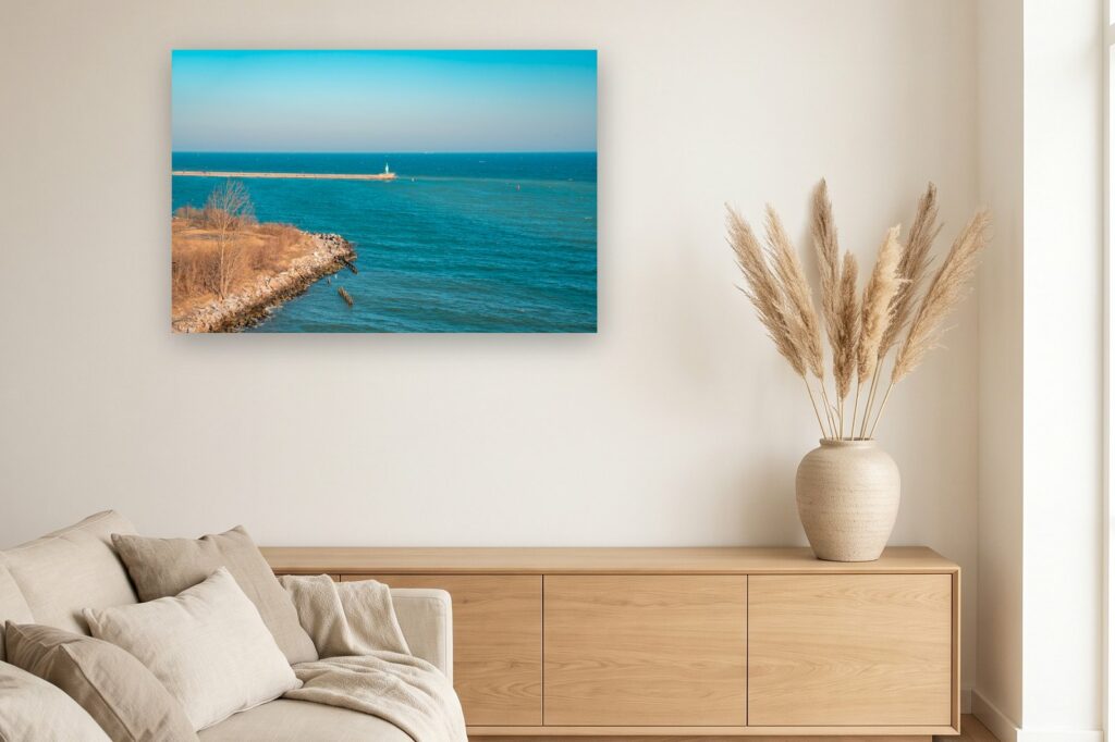 Leinwand Sassnitz 9 als 120 x 80 cm Leinwand im Wohnzimmer