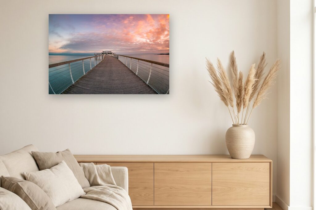 Leinwand Timmendorfer Strand / Niendorf 1 als 120 x 80 cm Leinwand im Wohnzimmer