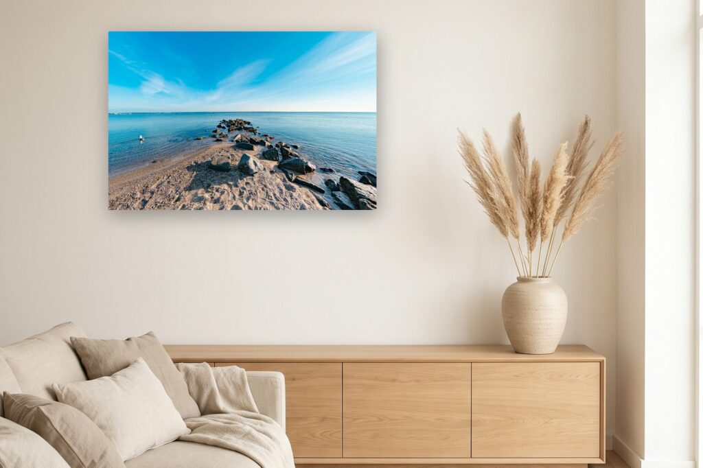 Leinwand Timmendorfer Strand / Niendorf 10 als 120 x 80 cm Leinwand im Wohnzimmer