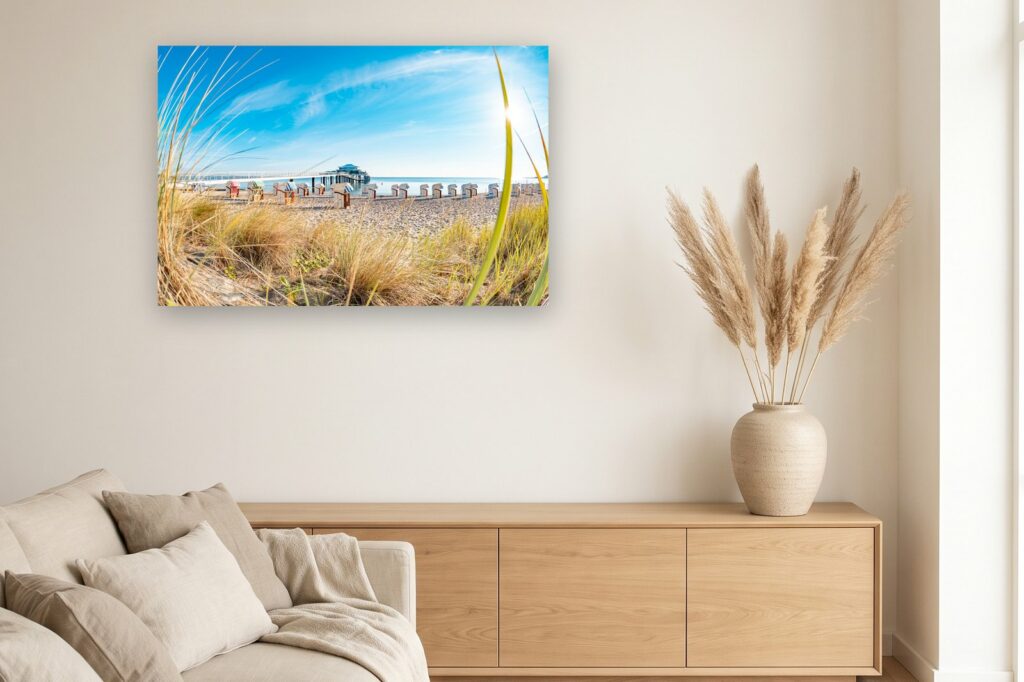 Leinwand Timmendorfer Strand / Niendorf 11 als 120 x 80 cm Leinwand im Wohnzimmer