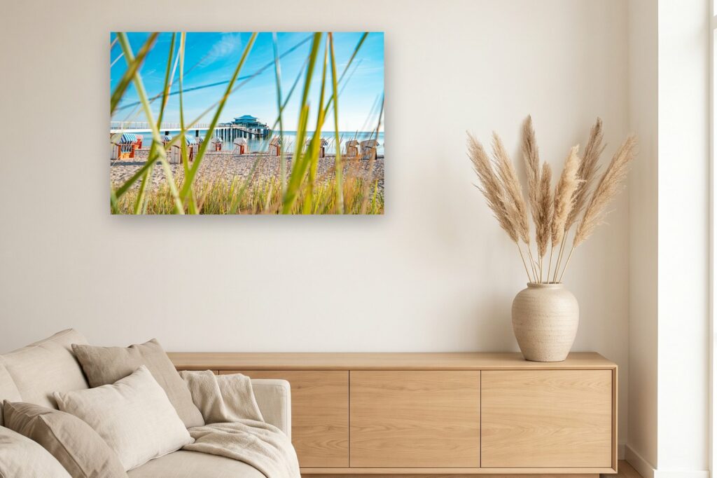 Leinwand Timmendorfer Strand / Niendorf 12 als 120 x 80 cm Leinwand im Wohnzimmer