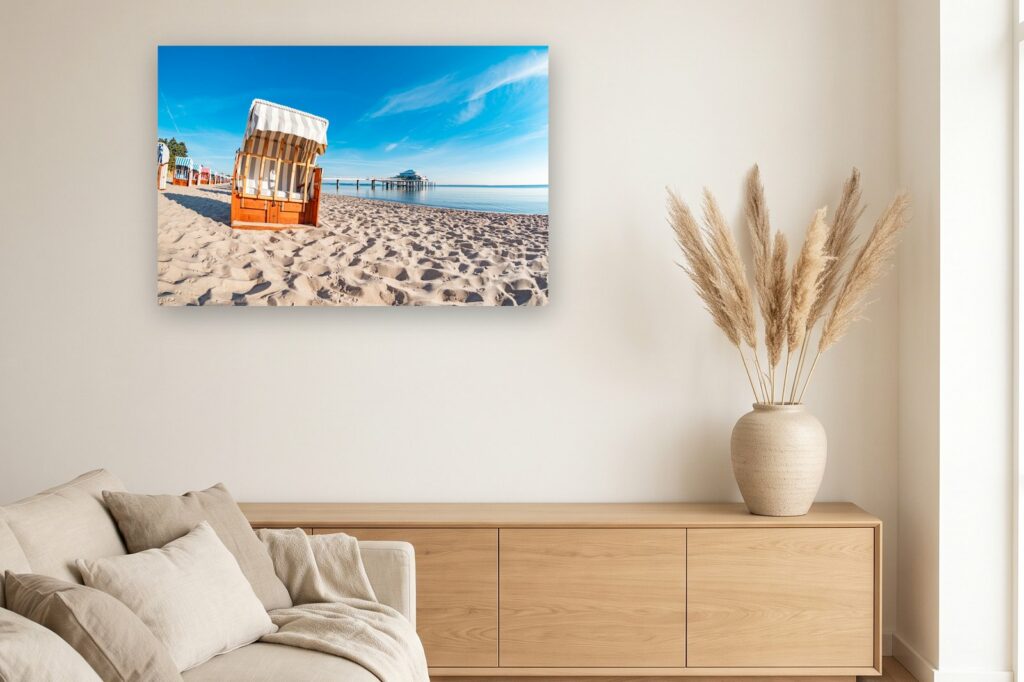 Leinwand Timmendorfer Strand / Niendorf 13 als 120 x 80 cm Leinwand im Wohnzimmer