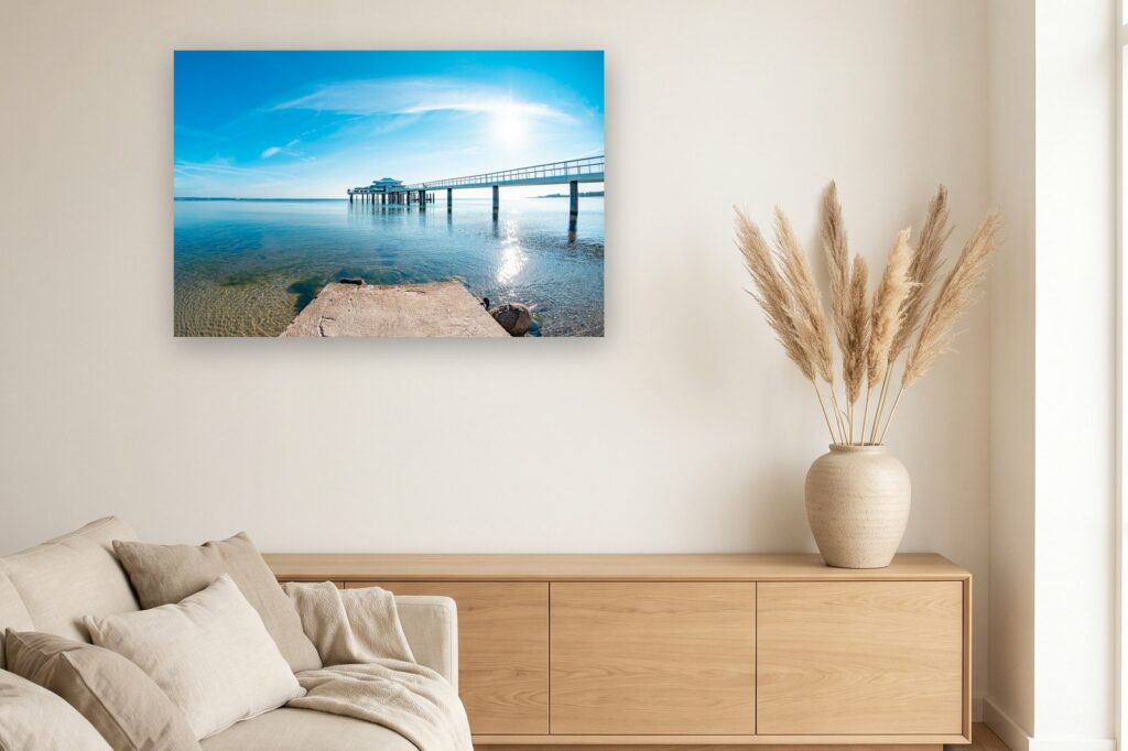 Leinwand Timmendorfer Strand / Niendorf 14 als 120 x 80 cm Leinwand im Wohnzimmer