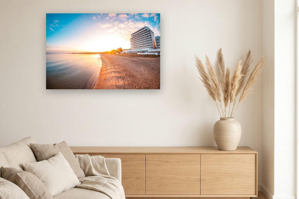 Leinwand Timmendorfer Strand / Niendorf 2 als 120 x 80 cm Leinwand im Wohnzimmer