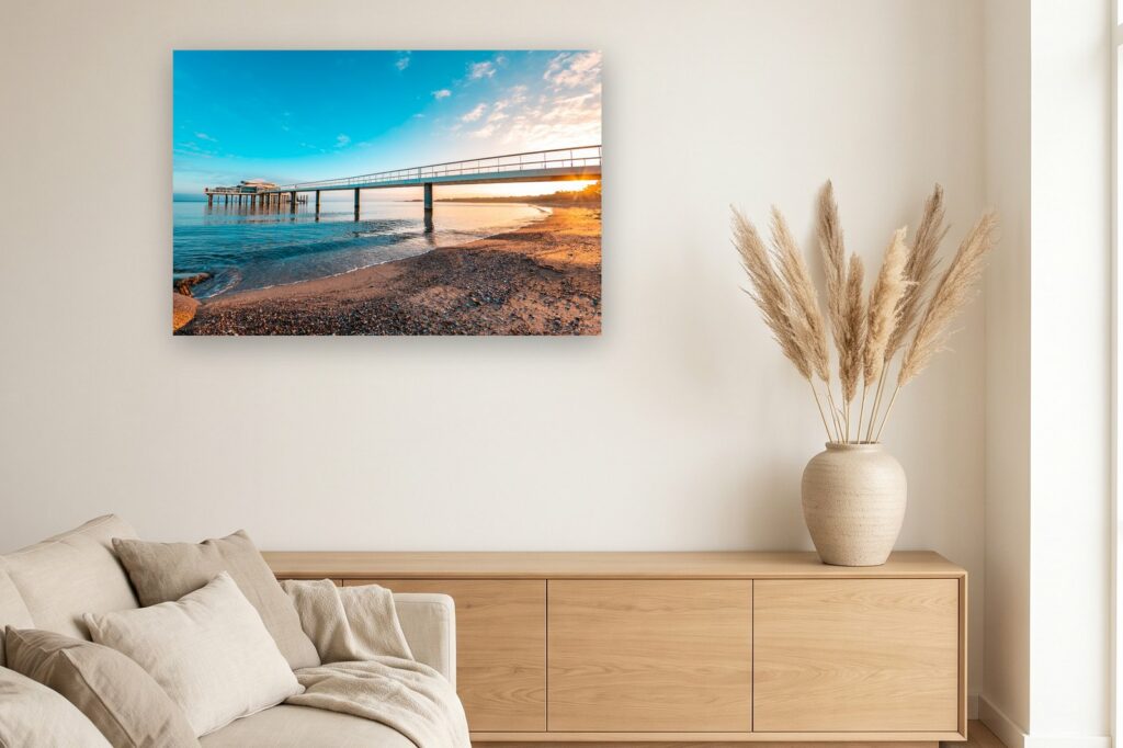 Leinwand Timmendorfer Strand / Niendorf 3 als 120 x 80 cm Leinwand im Wohnzimmer
