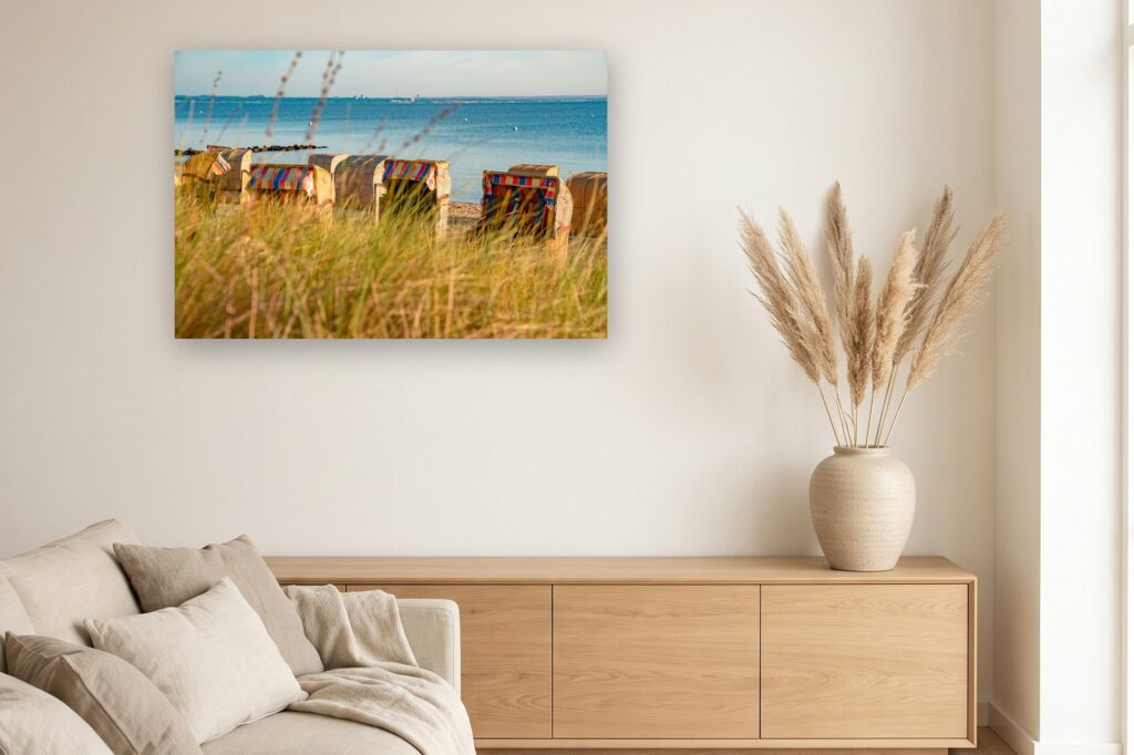 Leinwand Timmendorfer Strand / Niendorf 4 als 120 x 80 cm Leinwand im Wohnzimmer