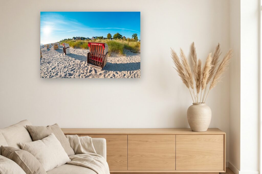 Leinwand Timmendorfer Strand / Niendorf 9 als 120 x 80 cm Leinwand im Wohnzimmer