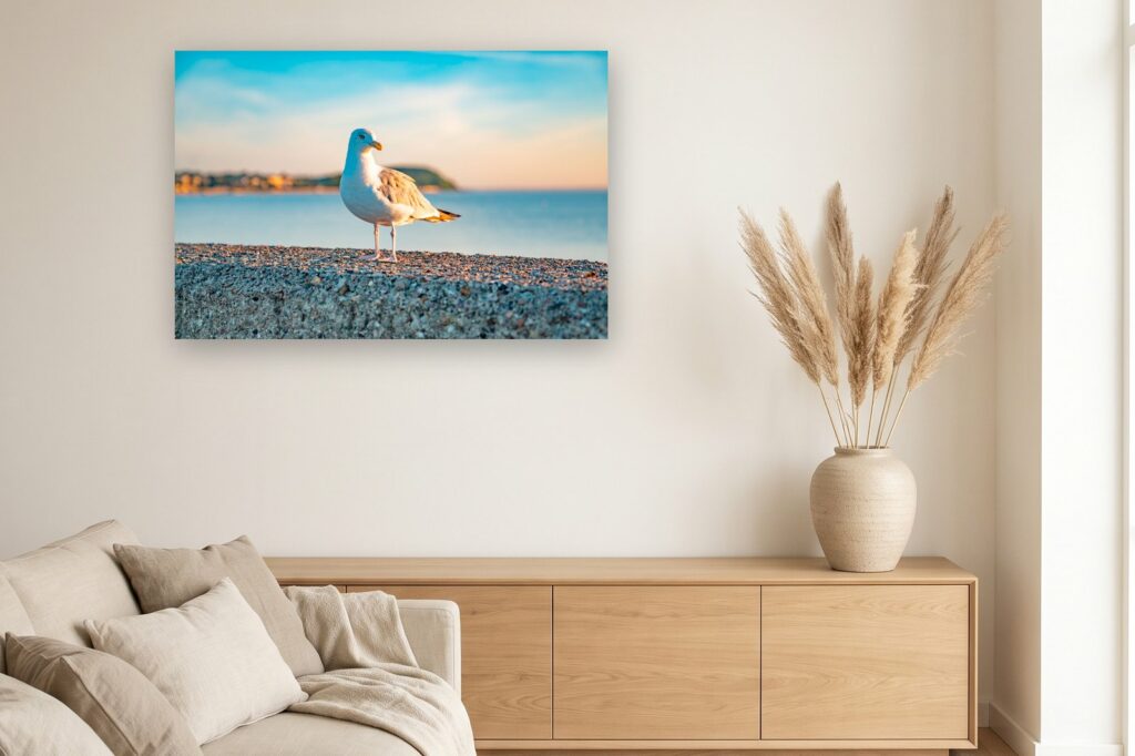 Leinwand Travemünde 17 als 120 x 80 cm Leinwand im Wohnzimmer