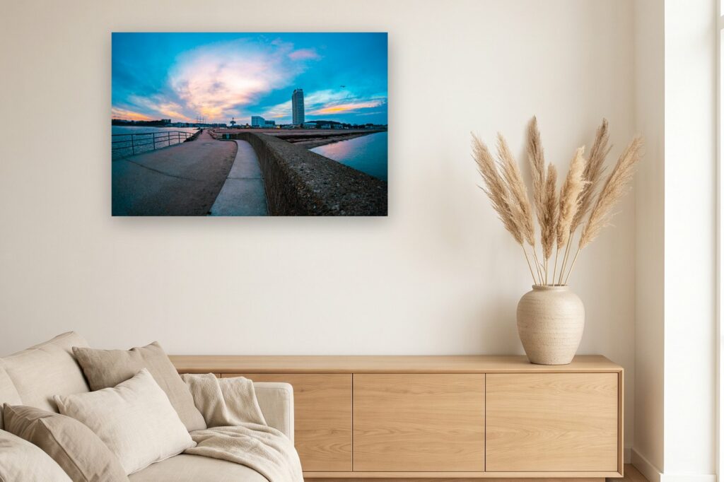 Leinwand Travemünde 4 als 120 x 80 cm Leinwand im Wohnzimmer