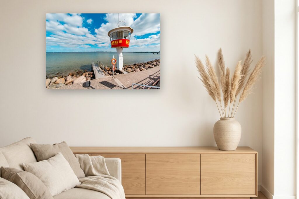 Leinwand Travemünde 5 als 120 x 80 cm Leinwand im Wohnzimmer