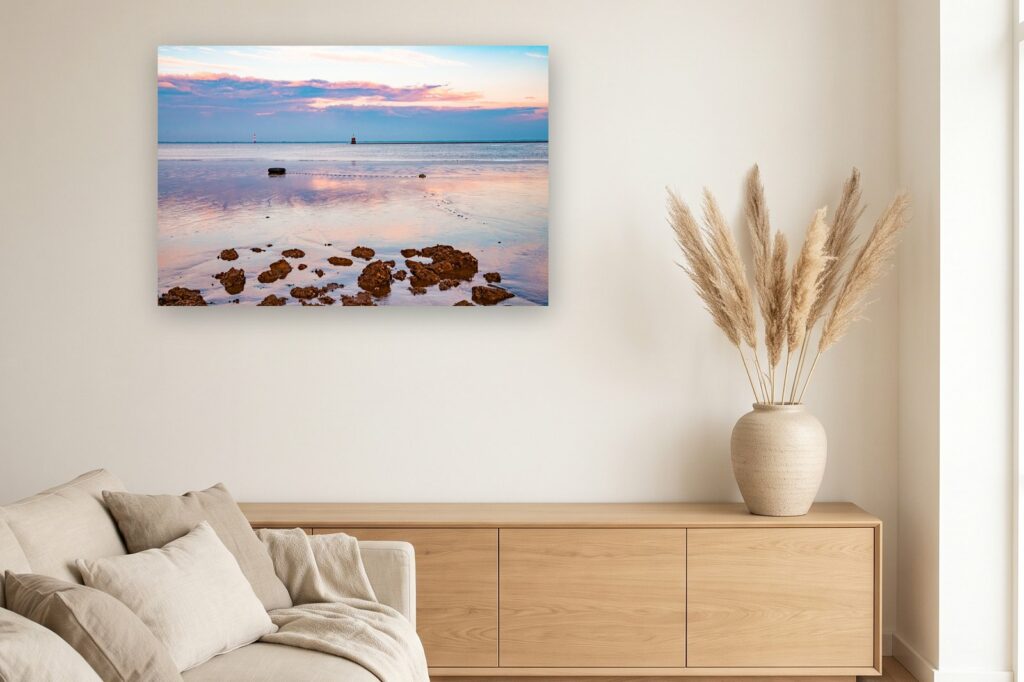 Leinwand Wilhelmshaven 10 als 120 x 80 cm Leinwand im Wohnzimmer