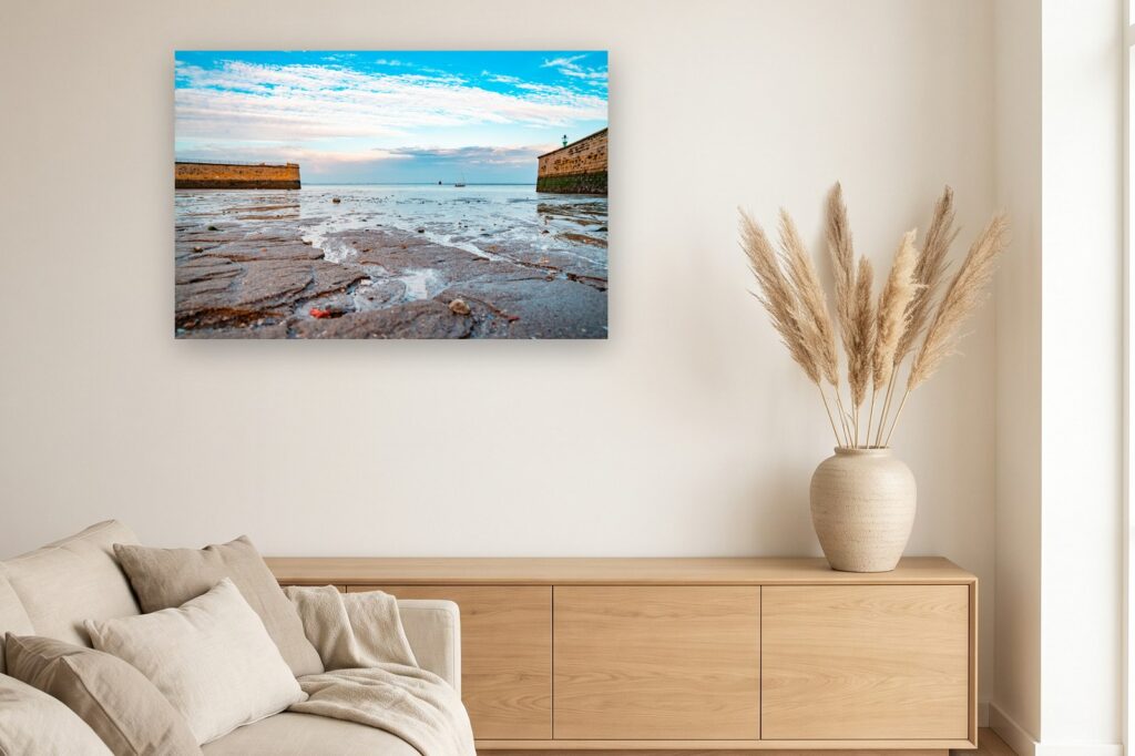 Leinwand Wilhelmshaven 11 als 120 x 80 cm Leinwand im Wohnzimmer