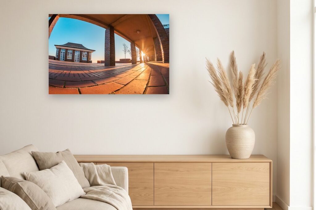 Leinwand Wilhelmshaven 12 als 120 x 80 cm Leinwand im Wohnzimmer