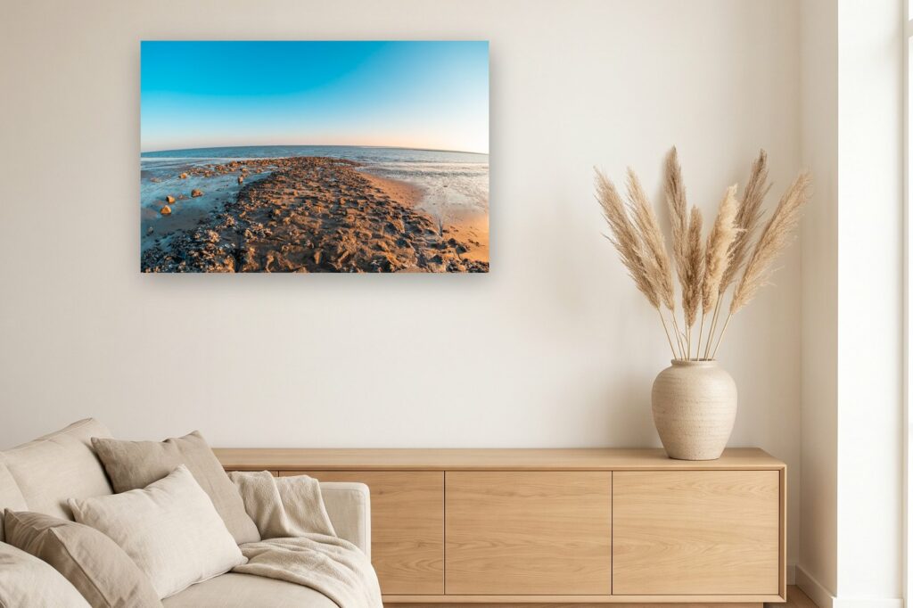 Leinwand Wilhelmshaven 13 als 120 x 80 cm Leinwand im Wohnzimmer