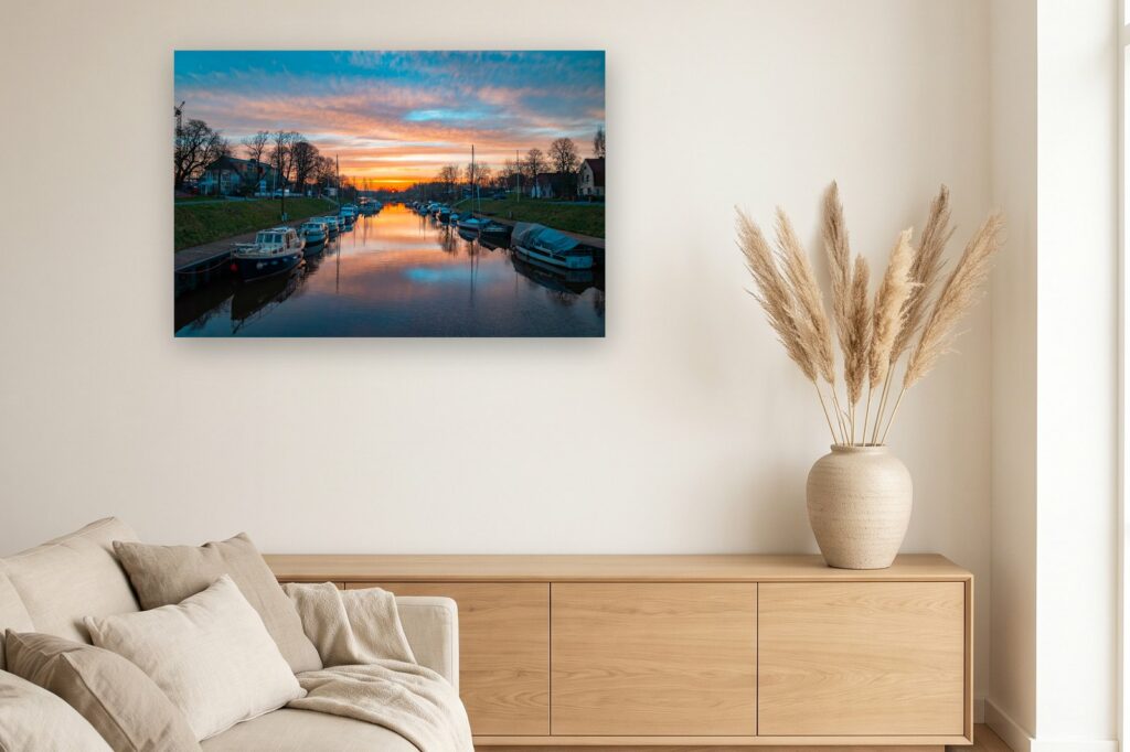 Leinwand Wilhelmshaven 14 als 120 x 80 cm Leinwand im Wohnzimmer
