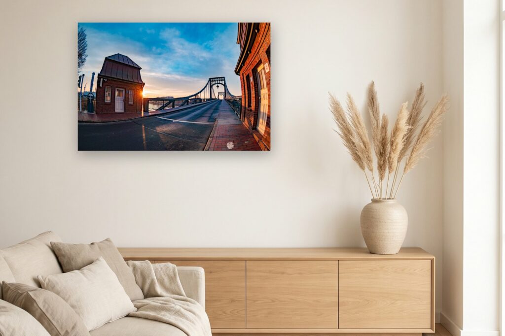 Leinwand Wilhelmshaven 15 als 120 x 80 cm Leinwand im Wohnzimmer