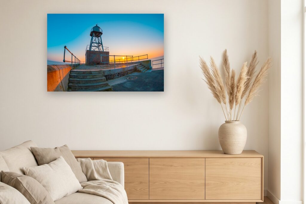 Leinwand Wilhelmshaven 19 als 120 x 80 cm Leinwand im Wohnzimmer