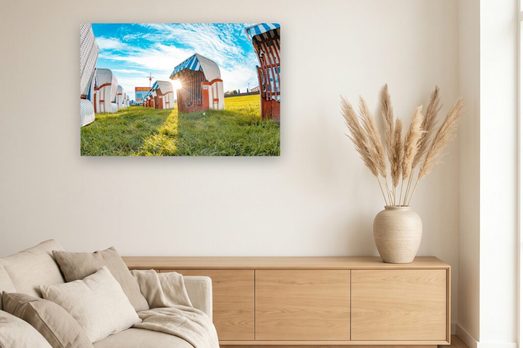 Leinwand Wilhelmshaven 2 als 120 x 80 cm Leinwand im Wohnzimmer