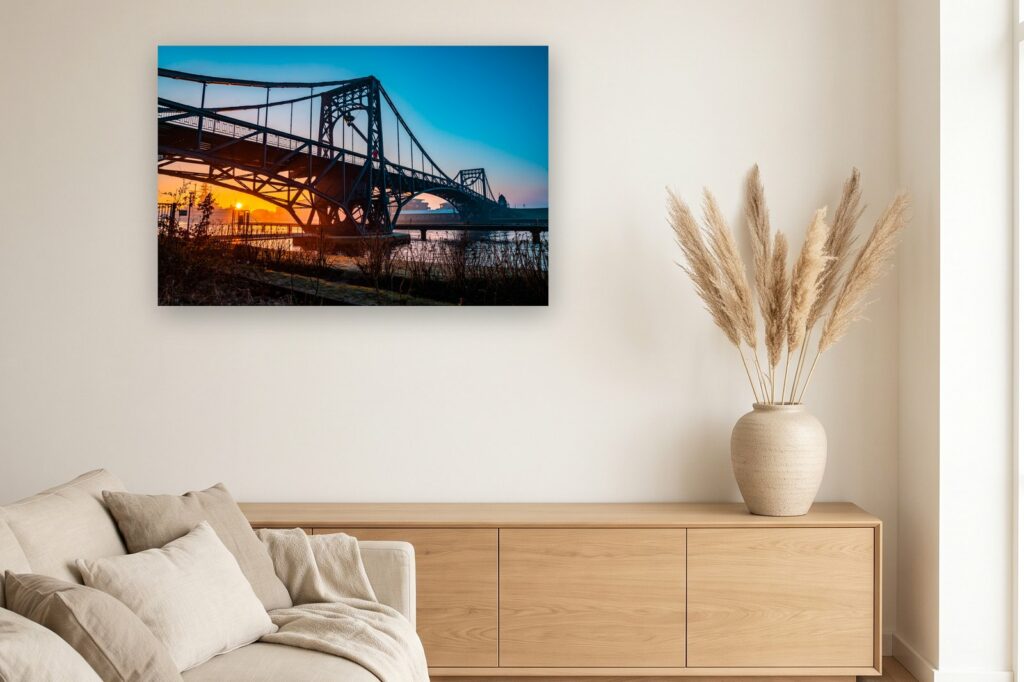 Leinwand Wilhelmshaven 20 als 120 x 80 cm Leinwand im Wohnzimmer