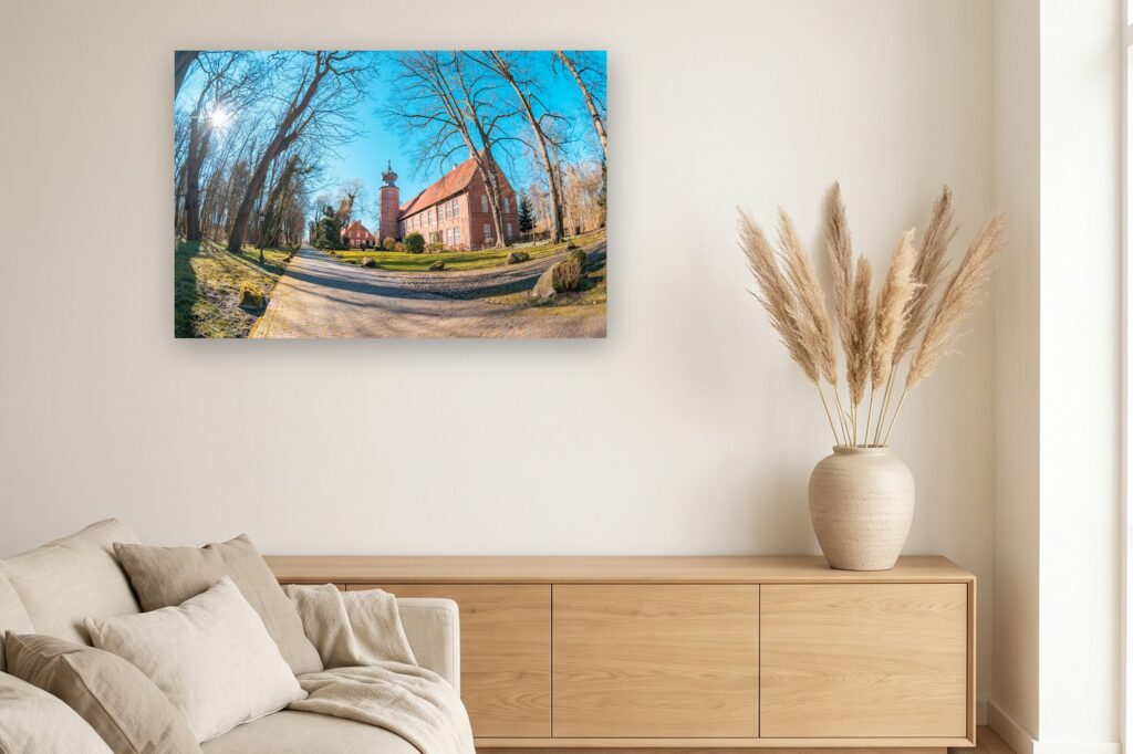 Leinwand Wilhelmshaven 21 als 120 x 80 cm Leinwand im Wohnzimmer