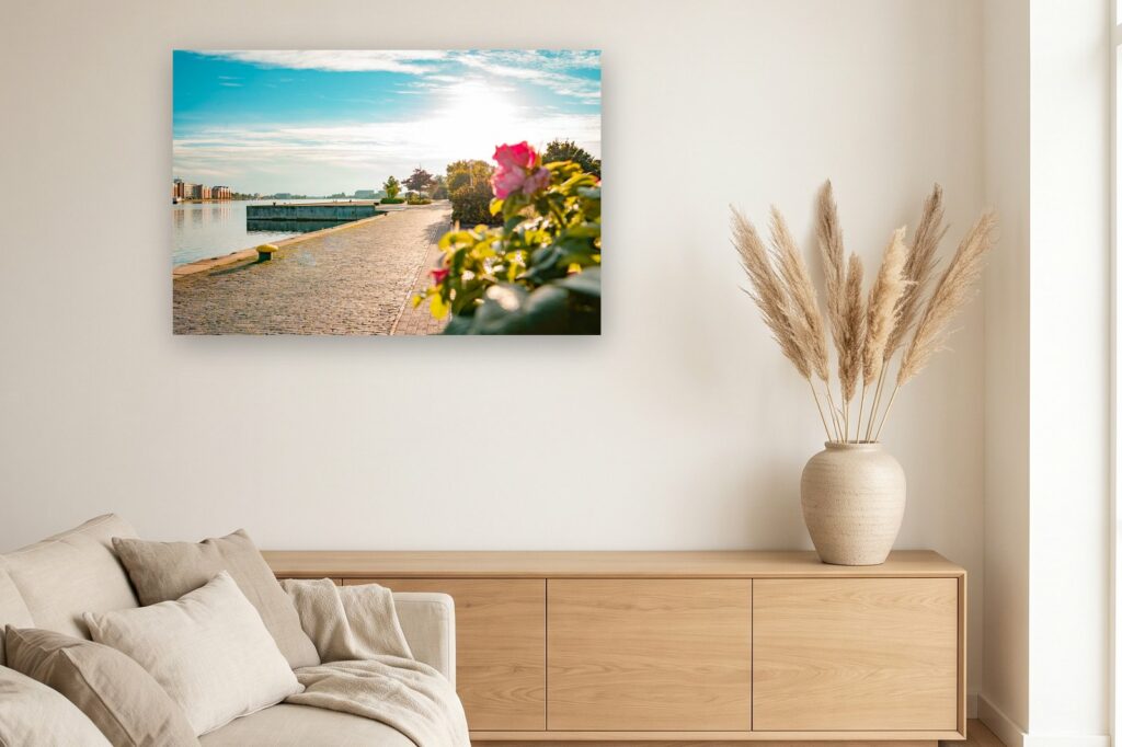 Leinwand Wilhelmshaven 22 als 120 x 80 cm Leinwand im Wohnzimmer