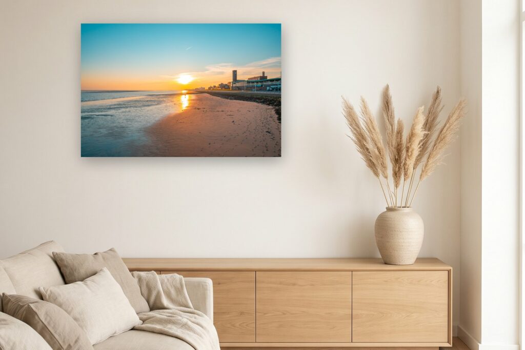 Leinwand Wilhelmshaven 4 als 120 x 80 cm Leinwand im Wohnzimmer