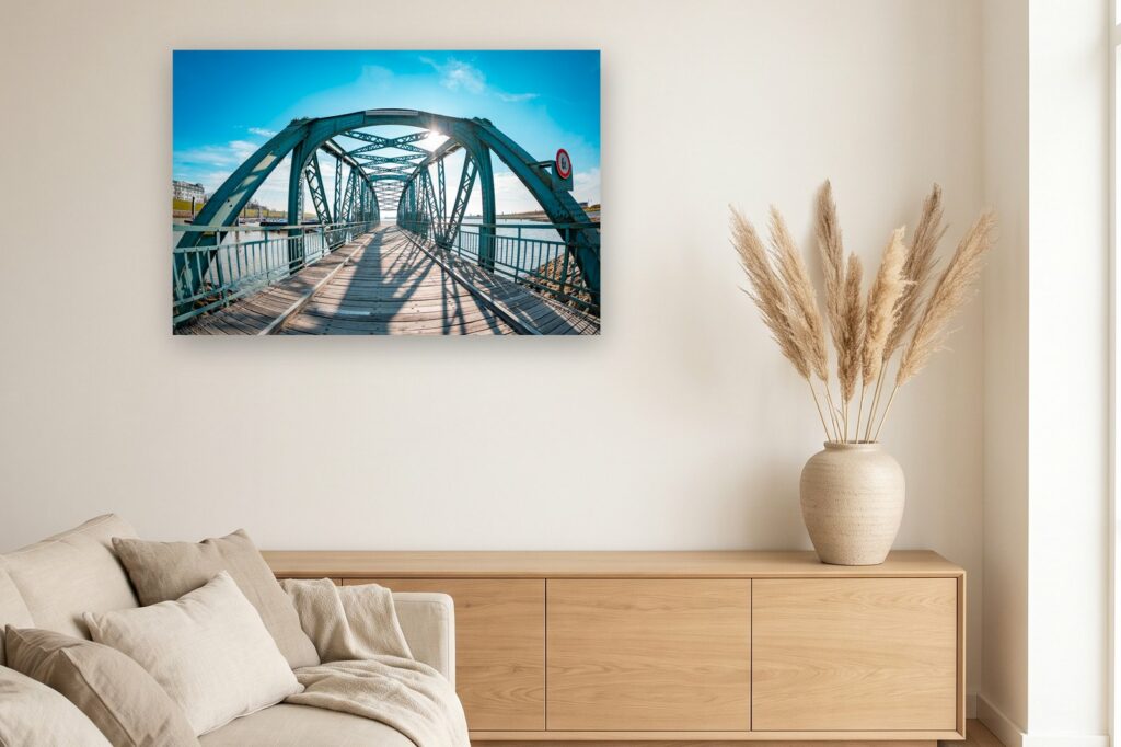 Leinwand Wilhelmshaven 5 als 120 x 80 cm Leinwand im Wohnzimmer