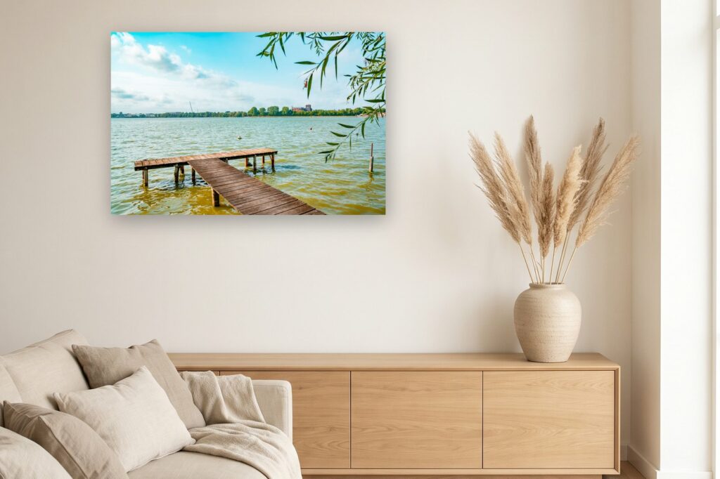 Leinwand Wilhelmshaven 7 als 120 x 80 cm Leinwand im Wohnzimmer