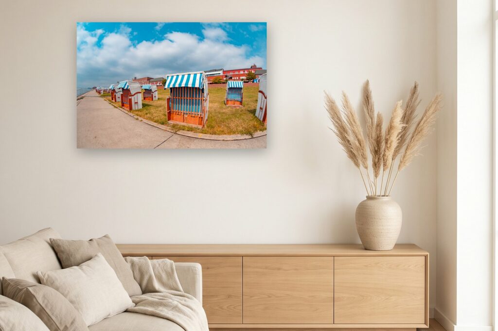 Leinwand Wilhelmshaven 8 als 120 x 80 cm Leinwand im Wohnzimmer