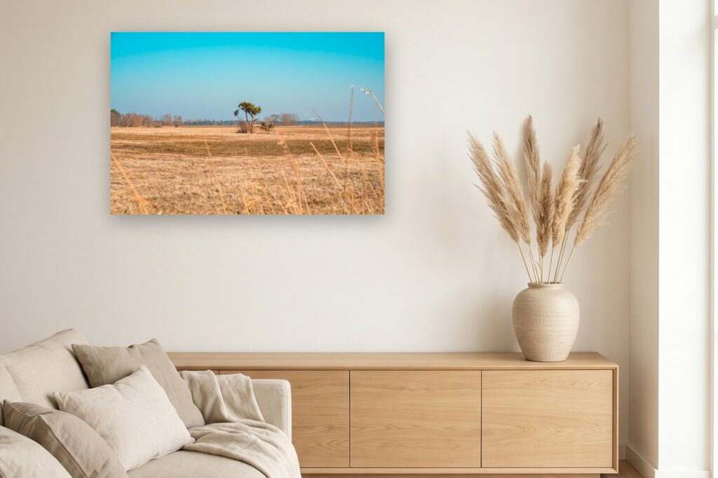 Leinwand Zingst 11 als 120 x 80 cm Leinwand im Wohnzimmer