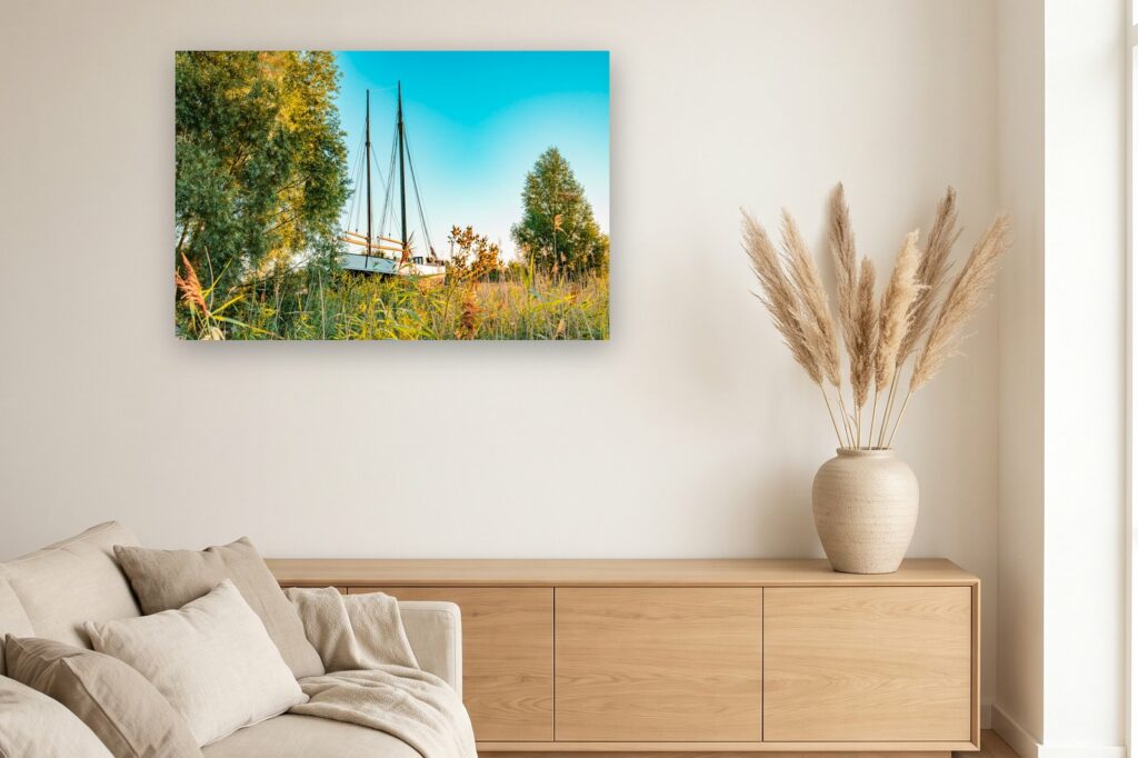 Leinwand Zingst 21 als 120 x 80 cm Leinwand im Wohnzimmer