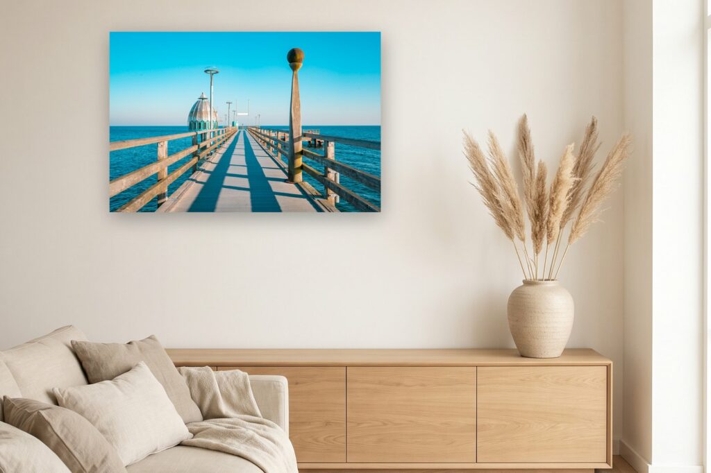 Leinwand Zingst 7 als 120 x 80 cm Leinwand im Wohnzimmer