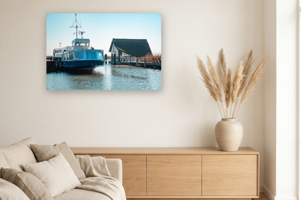Leinwand Zingst 8 als 120 x 80 cm Leinwand im Wohnzimmer