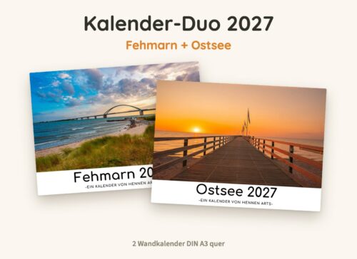 Kalender-Duo 2027: Fehmarn Kalender und Ostsee Kalender, zwei Wandkalender DIN A3